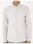 Erkek Gri Slim Fit Çizgili Uzun Kollu Gömlek 50307162-VR024 6