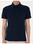 Erkek Lacivert Slim Fit %100 Pamuk Kıvrılmaz Amerikan Pike Polo Yaka Basic Tişört 50306154-VR033 6