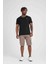 Basıc Regular Fit Siyah Bisiklet Yaka 1