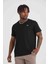 Basıc Regular Fit Siyah Bisiklet Yaka 4