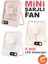 Şarjlı Sessiz Mini Fan Vantilatör, 1 Adet, 180° Ayarlanabilir, 5 Hız, Led Göstergeli, Type-C Şarj 1