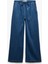 Beli Bağcıklı Pamuklu Düz Paça Cepli Jean Pantolon - Straight Jeans 1