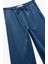 Beli Bağcıklı Pamuklu Düz Paça Cepli Jean Pantolon - Straight Jeans 3
