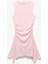 Slim Fit Astarlı Asimetrik Kesim Drape Detaylı Kolsuz Mini Dantelli Elbise 1