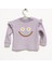 E&a Bebek Mor Çizgili Çiçek Desenli Kız Bebek Pijama Takımı-Choose Happy 2