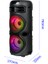 Zore GD-2402 Dijital LED Göstergeli Fm Radyolu Mikrofonlu Rgb Tws Çift 4 Inç Stereo Bass Kablosuz Ka 6