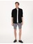 Erkek Siyah Slim Fit Uzun Kollu Gömlek 50307162-VR046 4