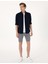 Erkek Lacivert Slim Fit Uzun Kollu Gömlek 50307162-VR033 4