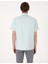 Erkek Su Yeşili %100 Keten Regular Fit Kısa Kollu Gömlek 50305680-VR115 5