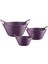 3'lü Kulplu Badya Set Mor Renk (1 Litre - 1.75 Litre - 2.75 Litre) 1