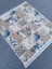 Mavi Beyaz Vizon Kesme Akrilik 120X130 Saçaklı Halı 2