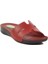 Kırmızı Jel Taban Kadın Terlik Bento 6813 Z 1