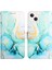 iPhone 14 Plus Kılıf 360 Tam Kaplar Deri Marble Kapaklı Cüzdan Standlı Kartvizitli Kopçalı Kapak Kartlıklı (Yurt Dışından) 1
