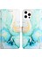 iPhone 15 Pro Kılıf 360 Tam Kaplar Deri Marble Kapaklı Cüzdan Standlı Kartvizitli Kopçalı Kapak Kartlıklı (Yurt Dışından) 1