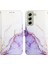 Samsung Galaxy S21 Fe 5g Kılıf 360 Tam Kaplar Deri Marble Kapaklı Cüzdan Standlı Kartvizitli Kopçalı Kapak Kartlıklı (Yurt Dışından) 1