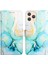 iPhone 13 Pro Kılıf 360 Tam Kaplar Deri Marble Kapaklı Cüzdan Standlı Kartvizitli Kopçalı Kapak Kartlıklı (Yurt Dışından) 1