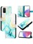 Samsung Galaxy S20 Plus Kılıf 360 Tam Kaplar Deri Marble Kapaklı Cüzdan Standlı Kartvizitli Kopçalı Kapak Kartlıklı (Yurt Dışından) 1