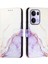Oppo Reno 13 Pro 5g Kılıf 360 Tam Kaplar Deri Marble Kapaklı Cüzdan Standlı Kartvizitli Kopçalı Kapak Kartlıklı (Yurt Dışından) 1