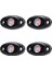 4 Pod LED Kaya Işıkları Kiti Su Geçirmez Underglow LED Neon Trail Rig Işıkları Jeep Kamyon Atv Raptor Offroad Tekne-Kırmızı (Yurt Dışından) 1