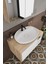 Lale Beyaz 90 cm %100 Mdf Lavabolu Banyo Dolabı + Aynalı Dolap 1