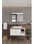 Lale Beyaz 90 cm %100 Mdf Lavabolu Banyo Dolabı + Aynalı Dolap 3