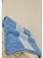100x150 Mavi İplik Boya Jakarlı Bukle Hamam Banyo Havlusu 5