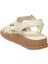 D25YS-2440 Kadın Hakiki Deri Comfort Sandalet Kemik 4