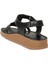 D25YS-2440 Kadın Hakiki Deri Comfort Sandalet Siyah 4