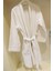 Bornoz Beyaz Bukle Kimono Pamuklu Ev Otel Banyo Bornozu S/M 3