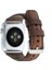 Apple Watch Uyumlu Gerçek Deri Kordon, Kahverengi 3
