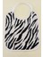 Leopar & Zebra Desen Havlu Bebek Mama Önlüğü 25x30Cm 1