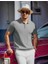 Maniche Polo Yaka Triko T-Shirt Pudra - M 3