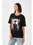 Alexandergardı Baskılı Siyah Kadın T-Shirt 1