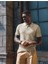 Ruben Polo Yaka Triko T-Shirt Krem - L 1