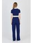Laci Düğmeli Crop Bluz & Şeritli Palazzo Pantolon Takım 2214 5