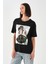 Alexandergardı Baskılı Siyah Kadın T-Shirt 2