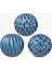 3'lü Küre Set Mavi 10X10X 9.5cm 2
