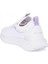 Rahat, Hafif, Ortopedik, Yazlık, Bağcıksız, Fileli Sneaker Beyaz - Lila Çocuk Spor Ayakkabı 2