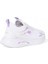 Rahat, Hafif, Ortopedik, Yazlık, Bağcıksız, Fileli Sneaker Beyaz - Lila Çocuk Spor Ayakkabı 4
