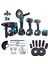 Beşli Set MK800 (Power Bank LED 13MM Ç.mandren+S.sıkma+Ş.spral+Ş.hilti) 3