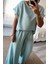 Mint Rengi Pamuk Pijama Takımı 1