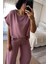 Pudra Rengi Pamuk Pijama Takımı 4