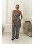 Sulliven Fırfır Detay Siyah Crop Pantolon Takım 2
