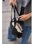 Modern Tasarımlı Geniş Hacimli Fermuarlı Kadın Shopper El ve Omuz Çantası 4