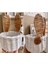 Rattan Bambu Hasır Sepet Bebek ve Çocuk Odası Dekoratif Kulaklı Sepet Tavşan Sepet Düzenleyici Sepe 1