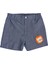 Nakış Detaylı Erkek Çocuk Bebek Şort Mavi 2