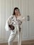 Krem Nakış Işlemeli Müslin Kimono 2