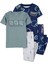 Küçük Erkek Çocuk Çocuk Pijama Set 4'lü Paket 1