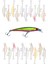 8 cm 10 gr Rapala Balık Yemi Kurşun Arkası Olta Yem Seti Karbon Çelik Iğne 5 Renk 1