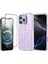 Apple iPhone 15 Pro Max Kılıf Taşlı Tasarımlı Zore Kapi Kapak + Temperli Cam Ekran Koruyucu 1